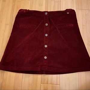 Zara kids velvet skirt